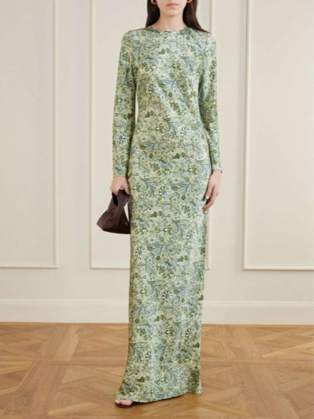 Veronica Beard Gemma Floral Long-Sleeve Maxi Dress $750 NWT